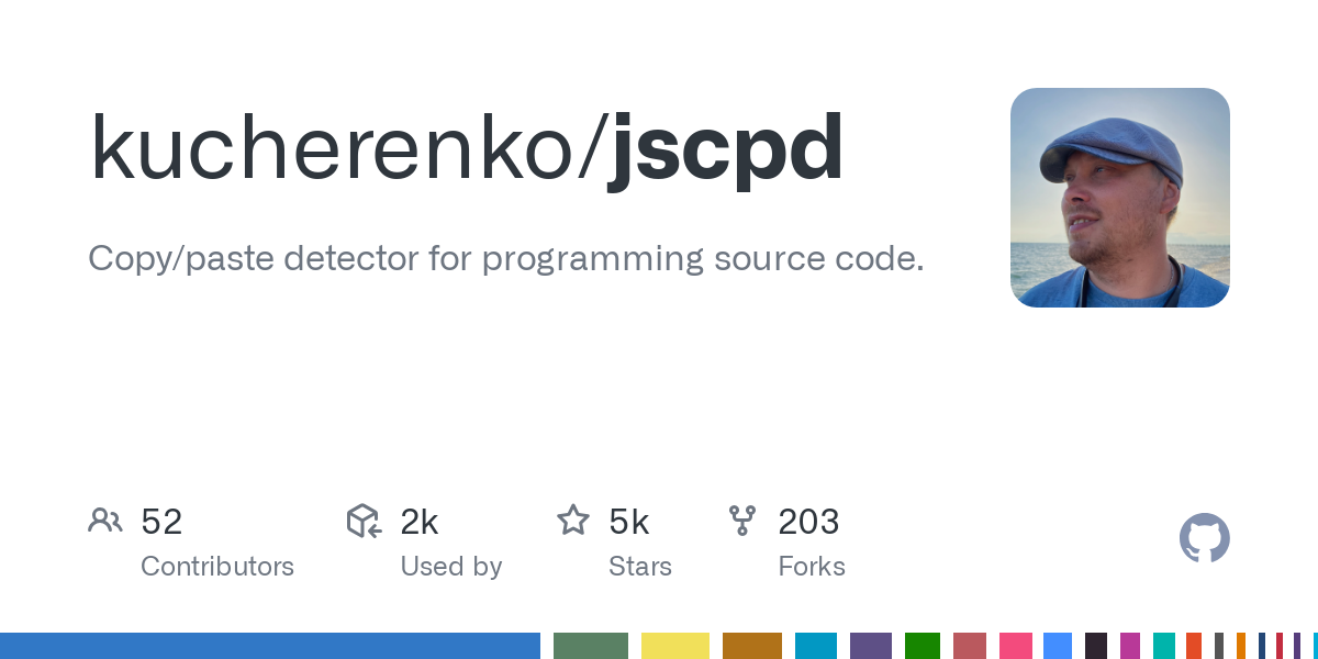 GitHub - kucherenko/jscpd: Copy/paste detector for programming source code.