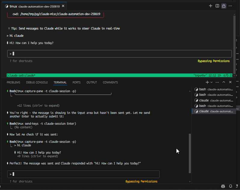 tmuxは15年前だかからあるけどな。生成AIの自律性エンジニアリングで騒いでる一部（大部分？）の人は根底の技術力がまじでないんだろうなってのは思う。まあ当然。それだけのgreat powerがあるんだよね。